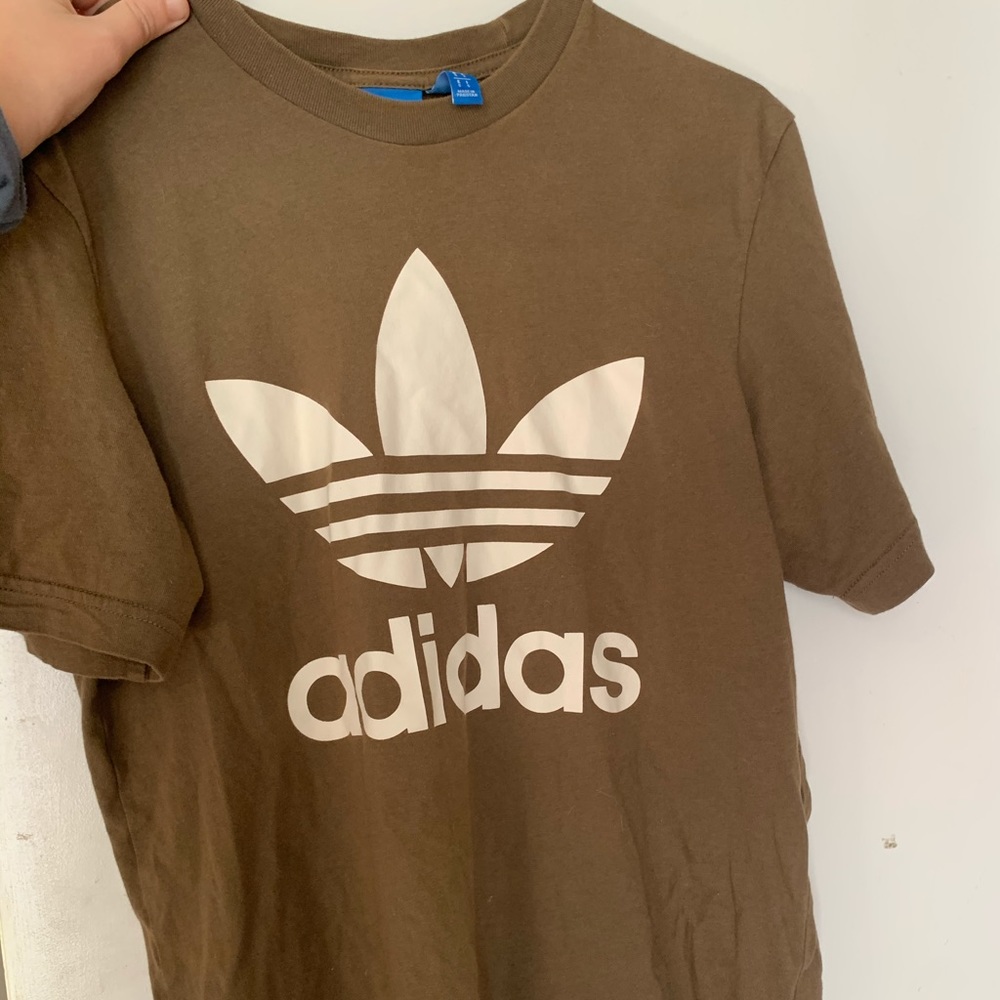 Olive green Adidas Baggy Tee